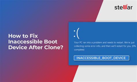 inaccessible boot device cloned ssd|repairing disk errors after clone.